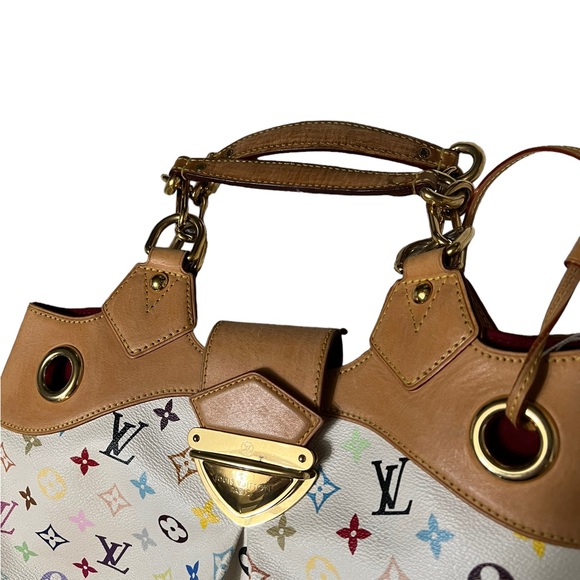 LOUIS VUITTON Authentic Multi Color Ursula Bag Purse Satchel Tote - Picture 11 of 13